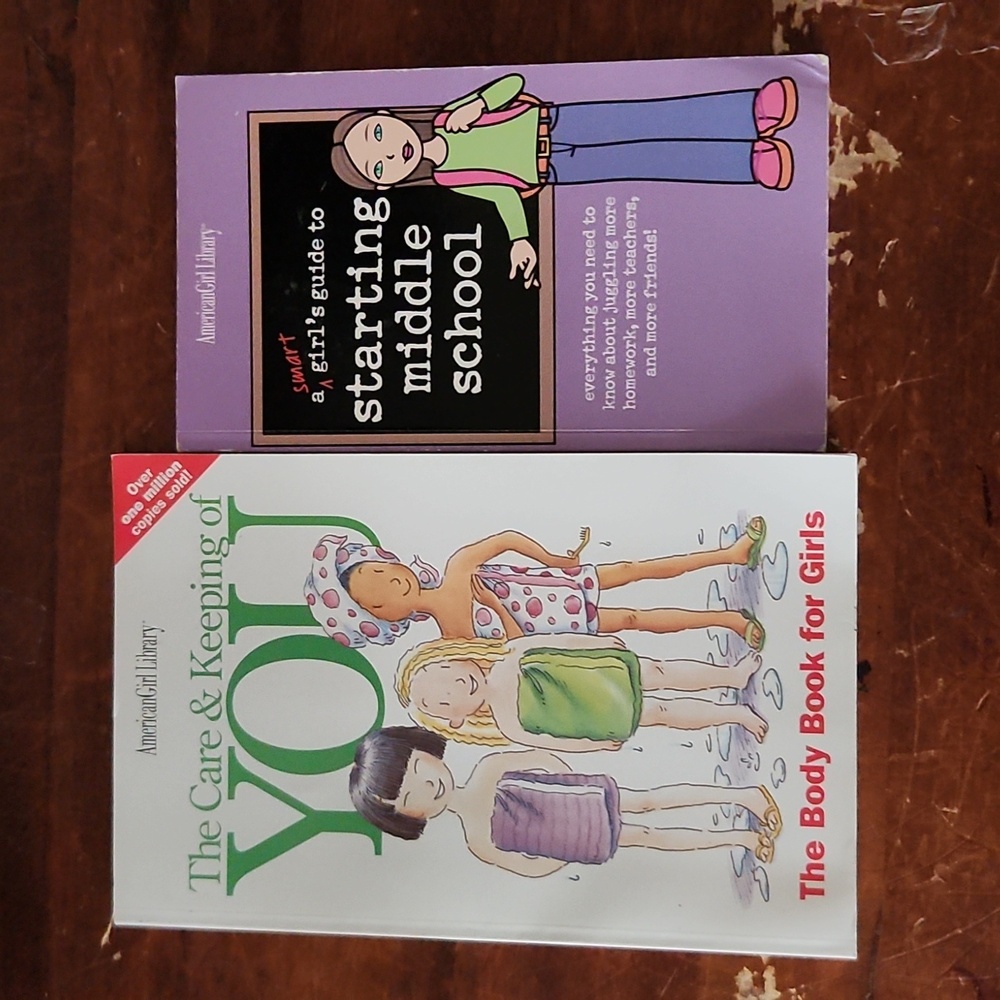 AMERICAN GIRL 2 Book Lot Body Book For Girls Guide Starting Middleschool